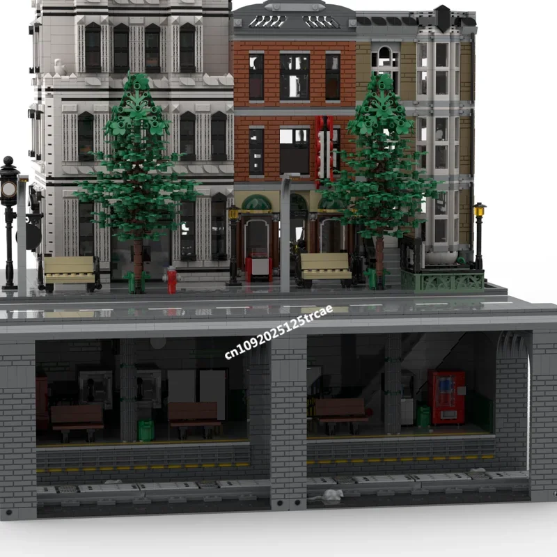 New 15139Pcs City Hot Street View Moc Modular Newyork Subway Model Building Custom Puzzle Diy Creative Ideas Toys Birthday Gifts