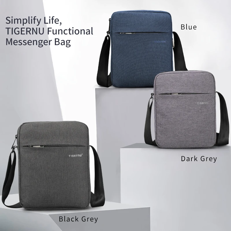 Lifetime Warranty Men Messenger Bag Waterproof Shoulder Bag For Men 9.7 11inch IPad Bag Male Business Bag Crossbody Bag Slingbag