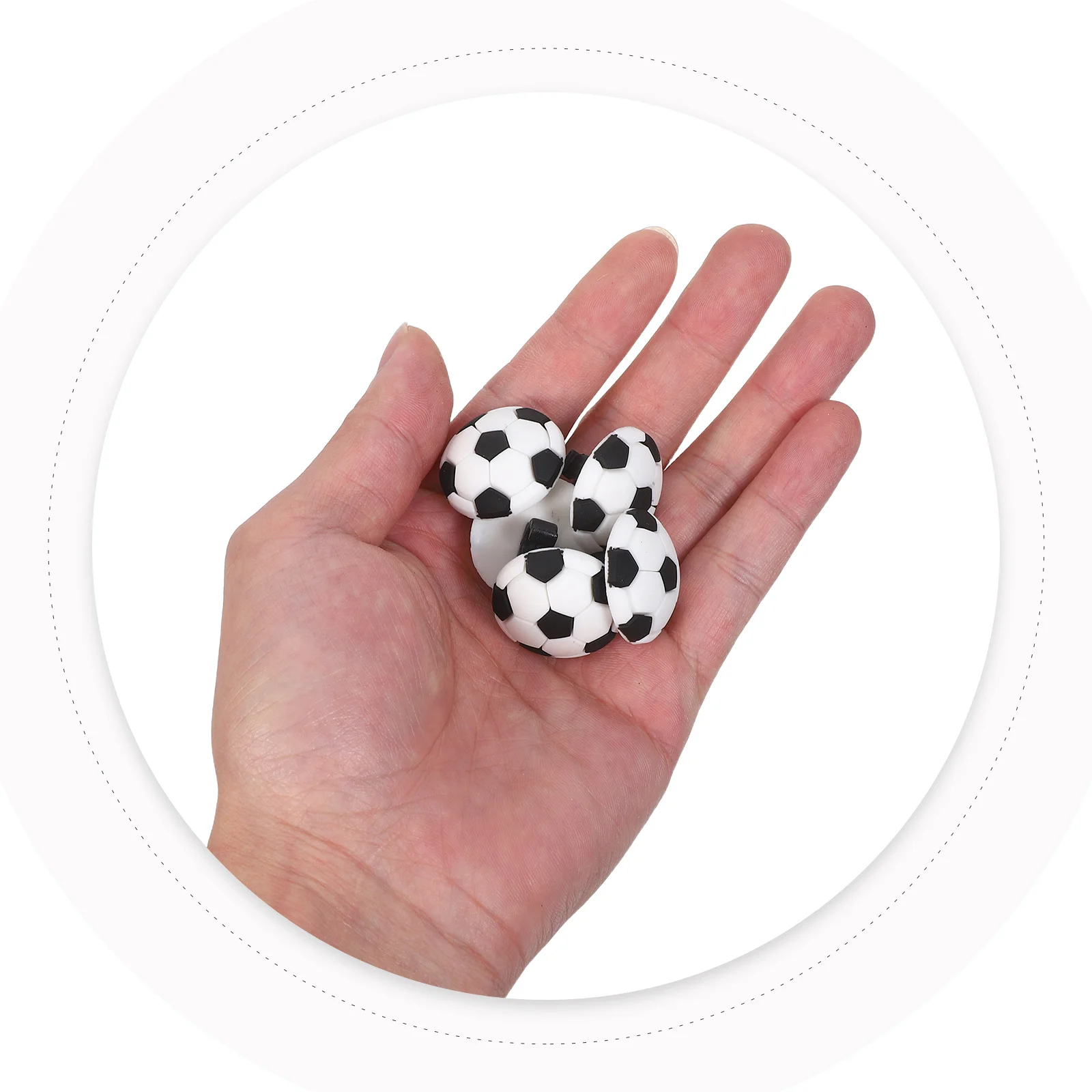 

30pcs Soccer Pen Clips Pvc Pencil Topper Charm Cute Football Decor For Classroom Rewards Stationery School Supplies