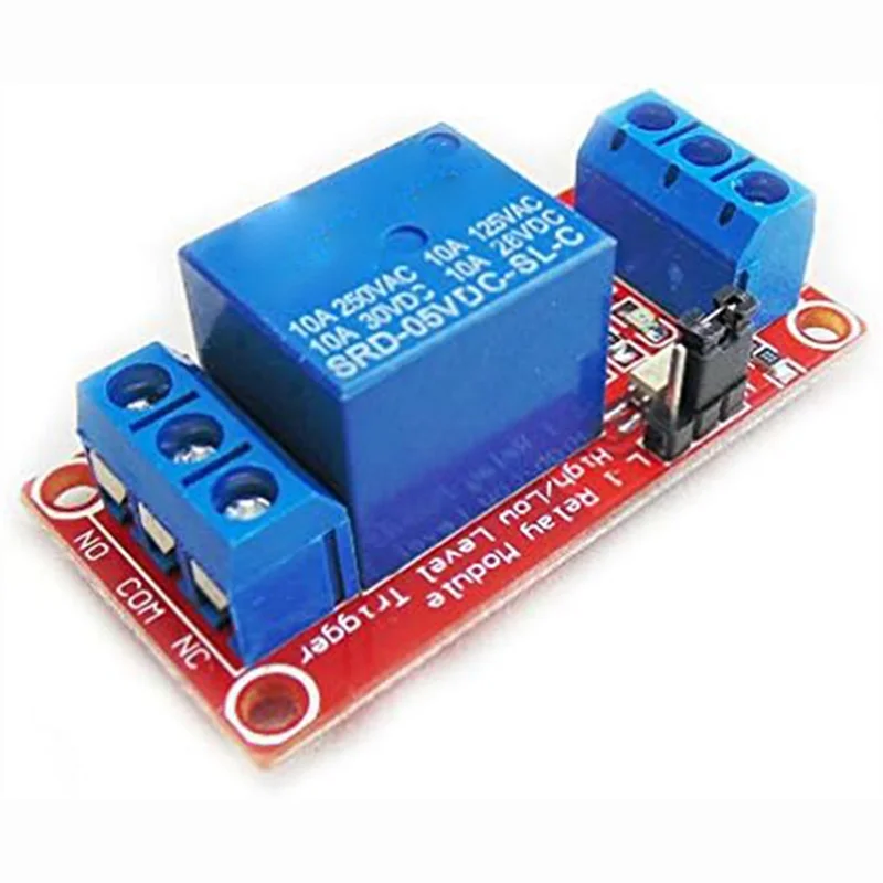 2Pcs 5V One Channel Relay Module Relay Switch with Optocoupler Isolation Support High Low Level Trigger