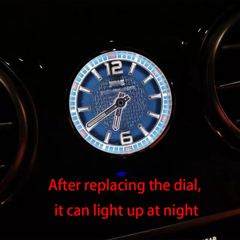 Car Modification Parts IWC Edition AMG Watch Clock Dial IWC Dial Analog Watch  For Mercedes Benz C E S G IWC dial red/blue