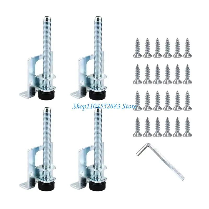 

Y6GD 4Pcs Adjustable Furniture Risers Leg for Heavy Cabinets Leveling on Uneven Ground