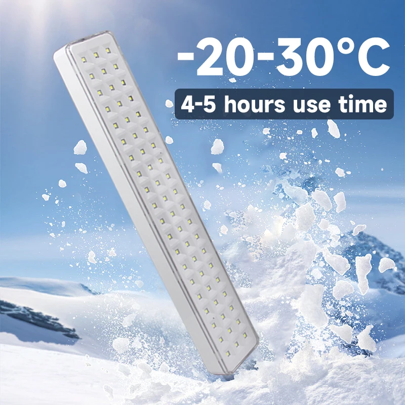 LED Emergency Lighting House Ice Rechargeable Lamp Spare for Power Loss Multi-function Lamp 2 Mode Cold Weather Outdoor Light