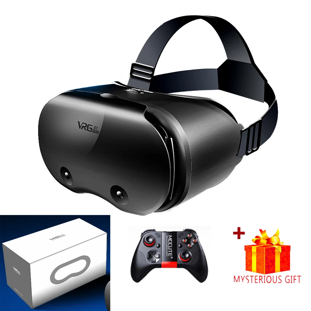 AyeBeau 3D Virtual Reality VR-Brille für iPhone, Android, Smartphone, Handy, Helm, Headset, mit echten Linsen, Schutzbrillen 4