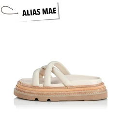 ALIAS MAE VERITY Summer Walk Women's Versatile Breathable Solid Soft Sole Outerwear Simple Beach Slippers