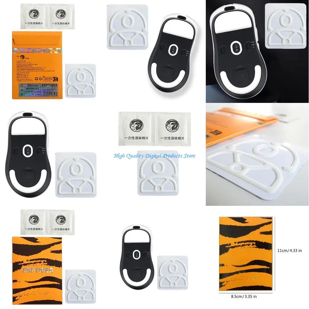 

U2JE Round Curveds Edges Mouse Feet Mouse Skates Pad for Mchose Mouse