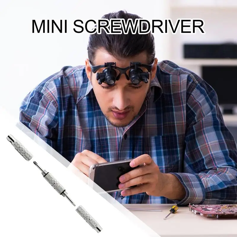 Óculos chave de fenda de aço inoxidável óculos chave de fenda portátil ferramenta mão precisão chave de fenda ferramenta telefone relógio ferramenta reparo