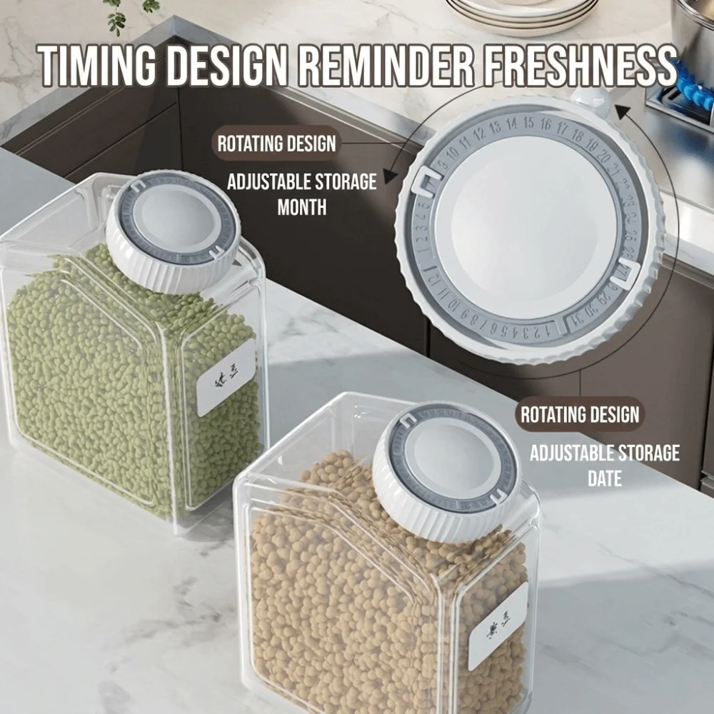 Salad Jar Thickened Sealed Jars Leak-Proof Bug Proof Storage Container Moisture Proof Lidded Storage Box Travel 2