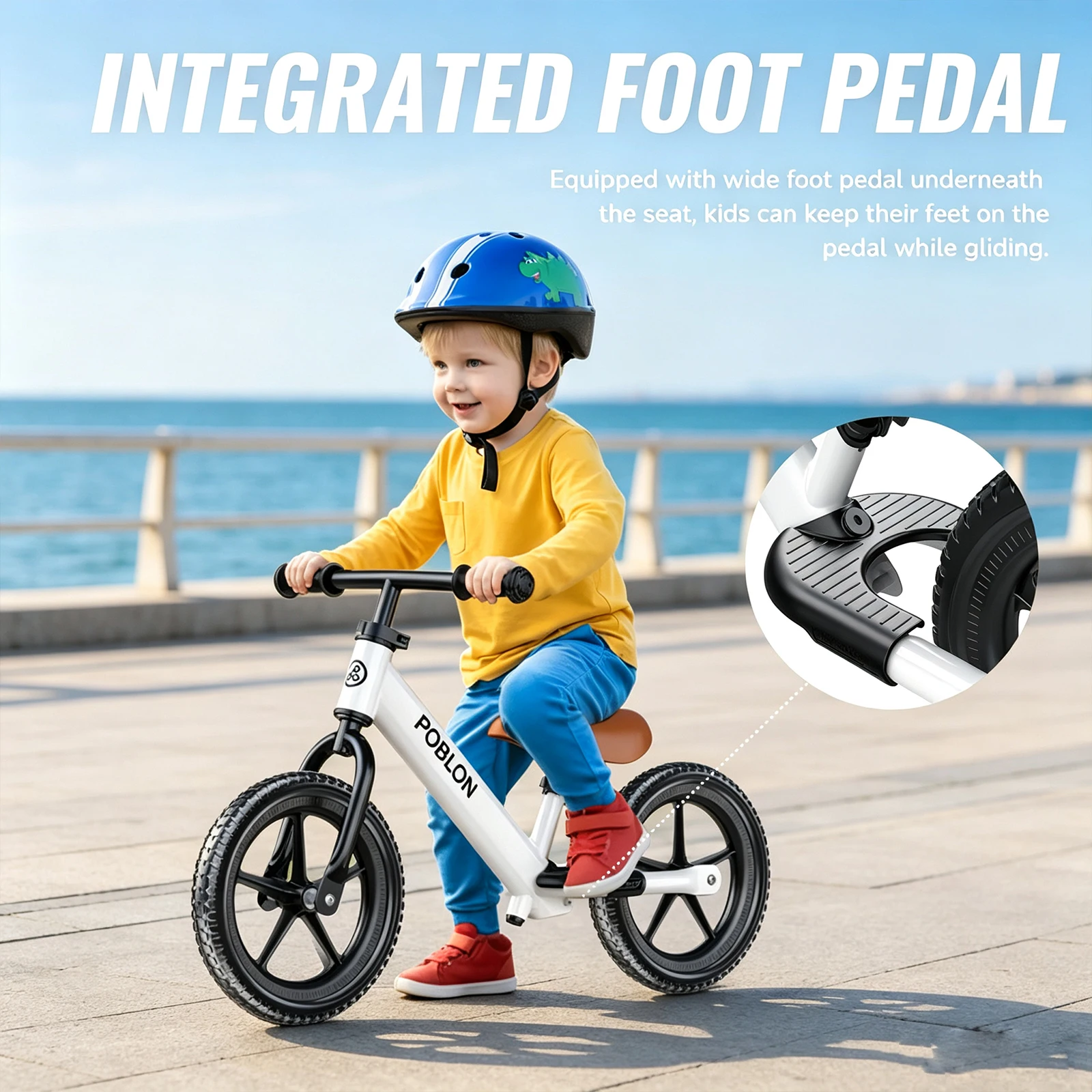 VéLo D'éQuilibre Pour Enfants Sans PéDales, SièGe Et Guidon RéGlables, Roues AntidéRapantes Et Amortissantes, Premier VéLo Pour Tout-Petits GarçOns Et Filles De 18 Mois à 5 Ans, 4 Couleurs-image