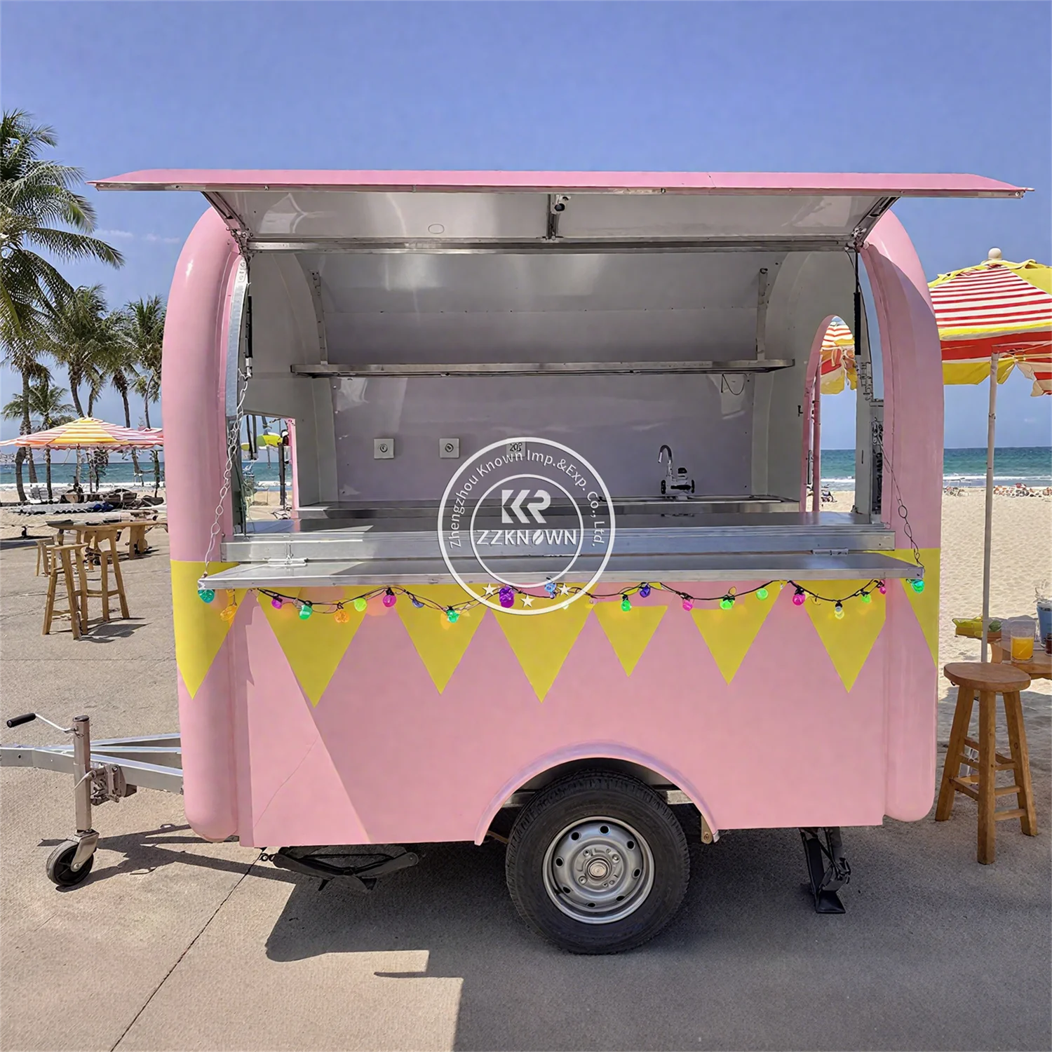Street Mobile Pizza Chicken Drink Food Truck Small Remorques Snack Food Truck Trailer With Full Kitchen For Sale Germany