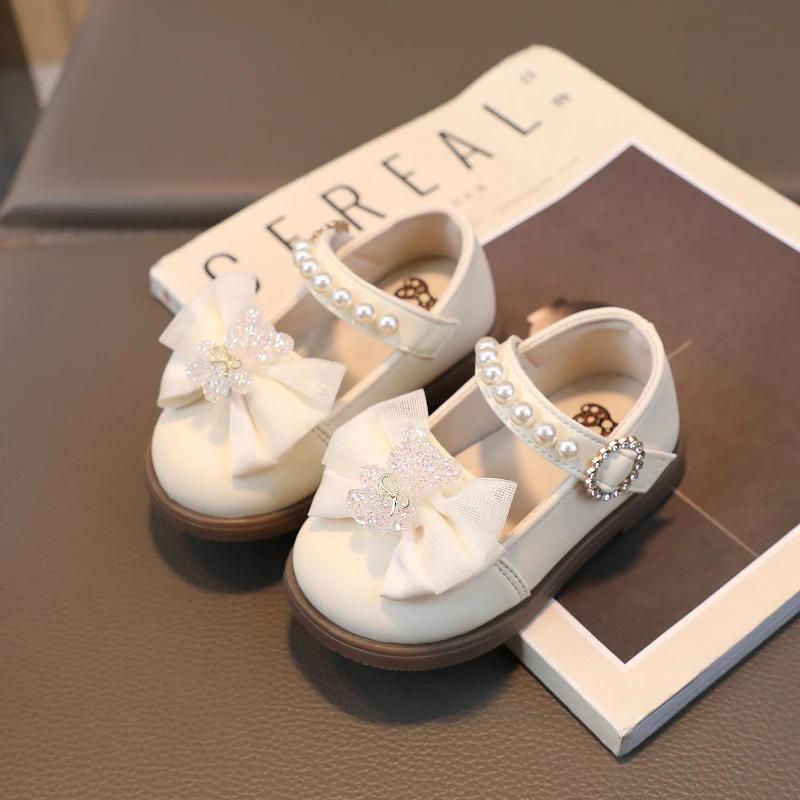 Baby Sandals 2023 Bear Baby Princess Shoe Toddler Shoe Girl Kid Shoe for Girl Leather Shoes Mary Jane Shoes Туфли Для Девочки