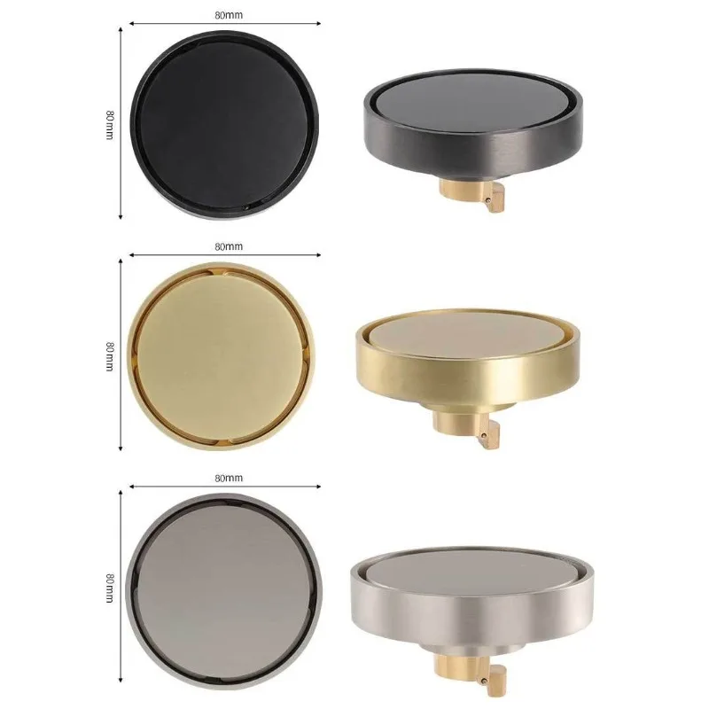 Press Type Double-layer Odor Proof Sewer, Bathroom, Large Displacement Invisible Insect Proof Circular Floor Drain