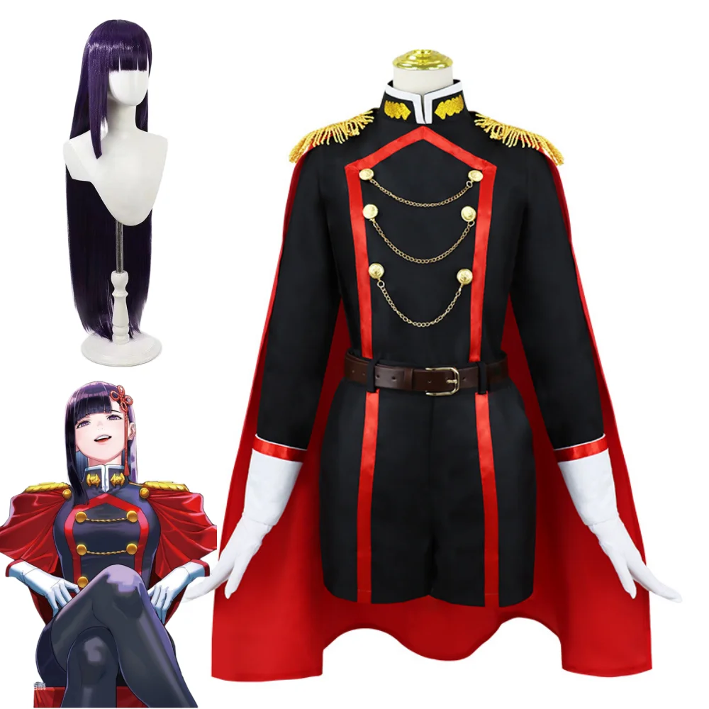 Anime Mato Seihei no Slave Yamashiro Ren Cosplay Yamashiro Ren Costume Wig Sets Halloween Anime Clothes