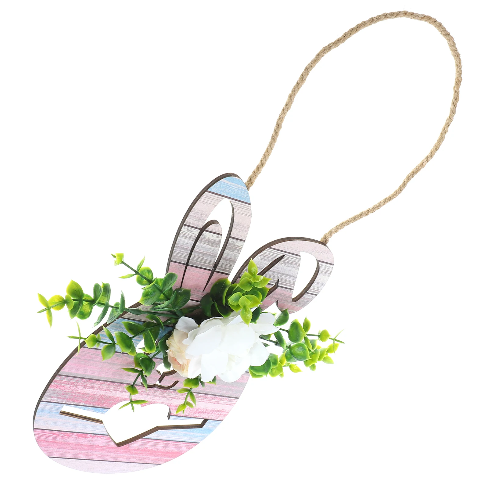 

Easter Wooden Hanging Sign Cartoon Bunny Design Home Decor Safe Family Door nament Wall Children Room