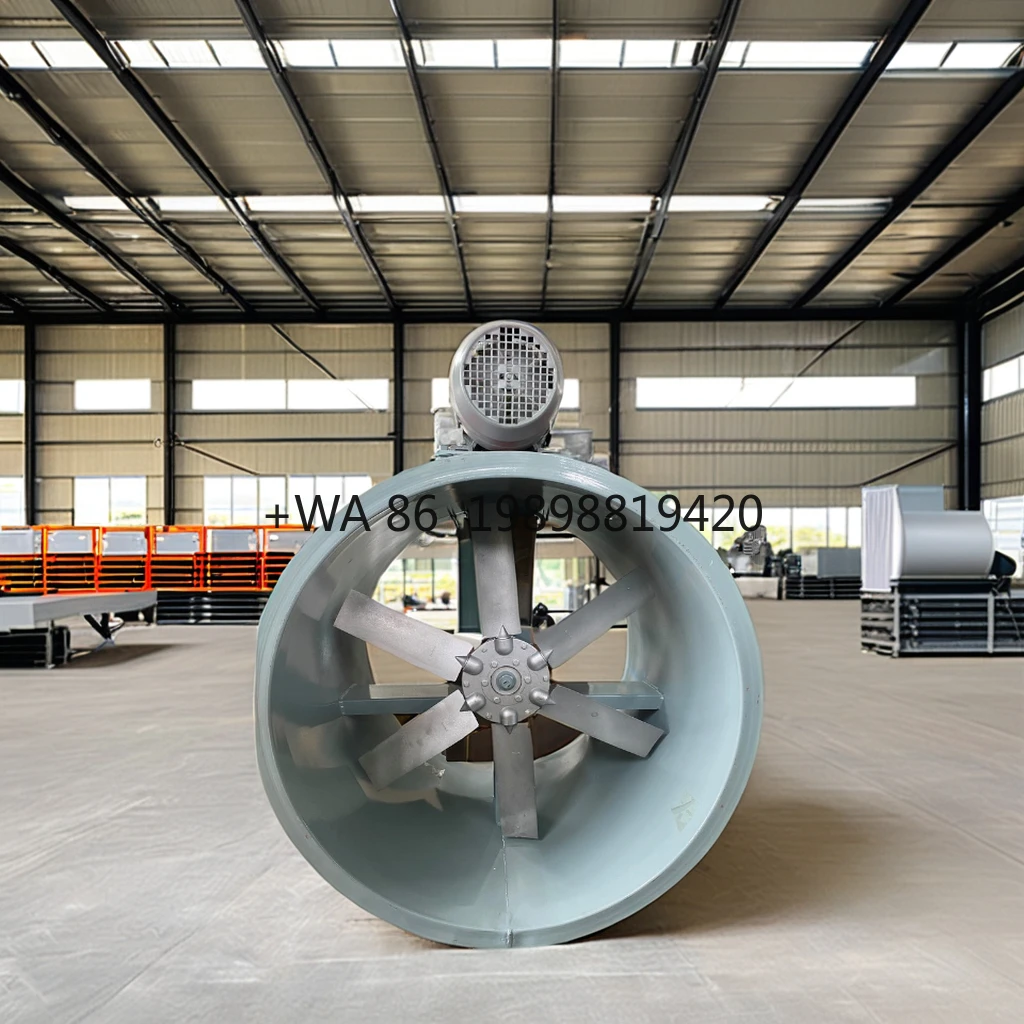 

Вентилятор с турбоструйным осевым потоком и чугунными лопастями Взрывозащищенный вентилятор (OEM/ODM) Промышленный высокотемпературный электрический вентилятор
