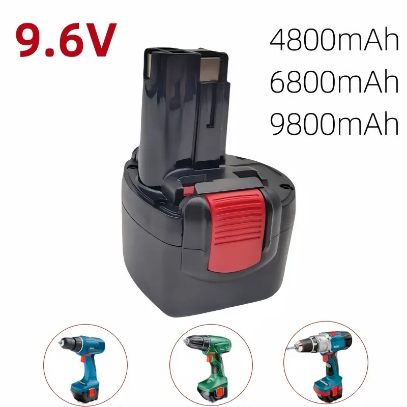 

9.6V 4800mAh/6800mAh/9800mAh Battery Replacement For BAT048 BAT100 BAT119 BPT1041 23609 32609 2607335461 etc Power Tool Battery