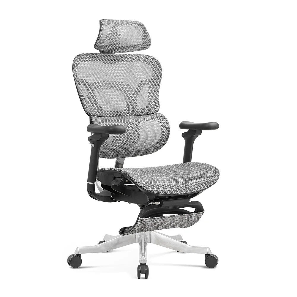 

High Back Ergonomic Mesh Office Chair With 3D Headrest And 3D Armrest.