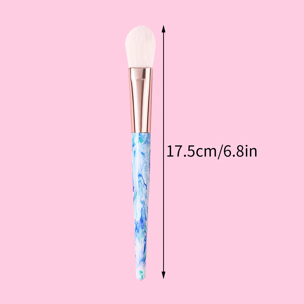 Escova multifuncional para cuidados com a pele facial, Manchões de tinta criativas, Pincel de maquiagem, Fundação de maquiagem, Pincel de máscara, 1pc