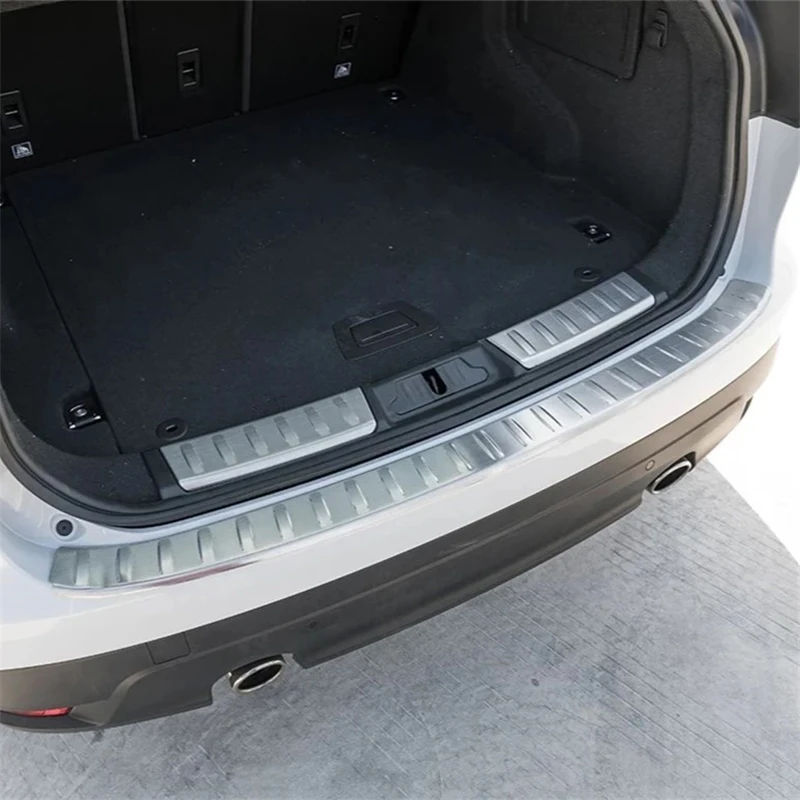 

WELKINRY For Jaguar F-Pace X761 2016-2024 Car Tail Rear Bumper Box Gate Door Trunk Boot Doorsill Threshold Scuff Foot Pedal Trim