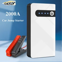 GKFLY 2000A Car Jump Starter 12V Starting Device 44.4Wh Power Bank Auto Start Battery Lithium Polymer Booster Jumper Cables