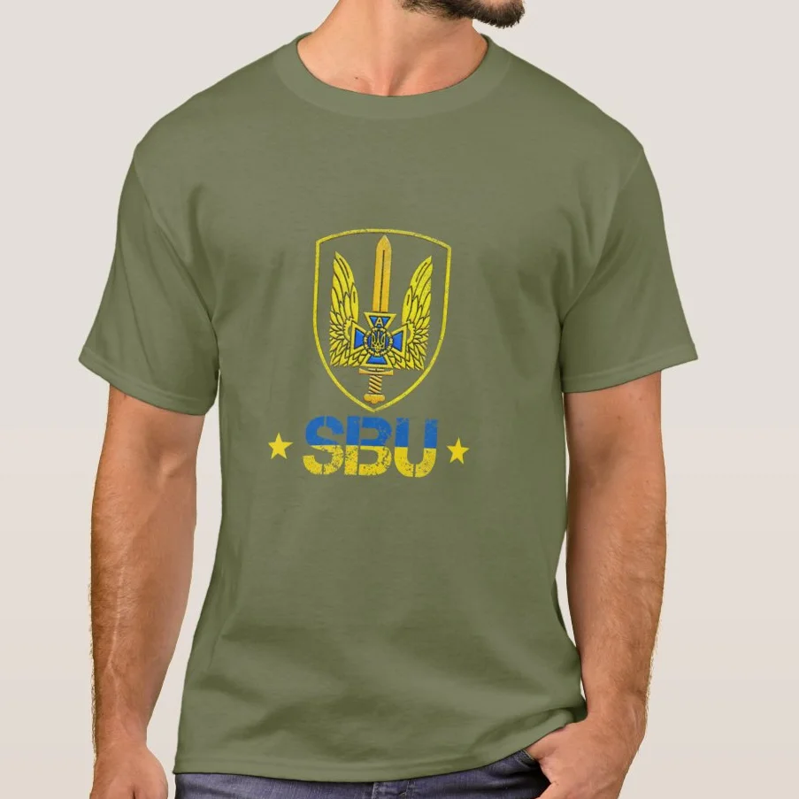 SBU Ukraine Alpha Group Special Forces Spetsnaz T-Shirt. Premium Cotton Short Sleeve O-Neck Mens T Shirt New S-3XL