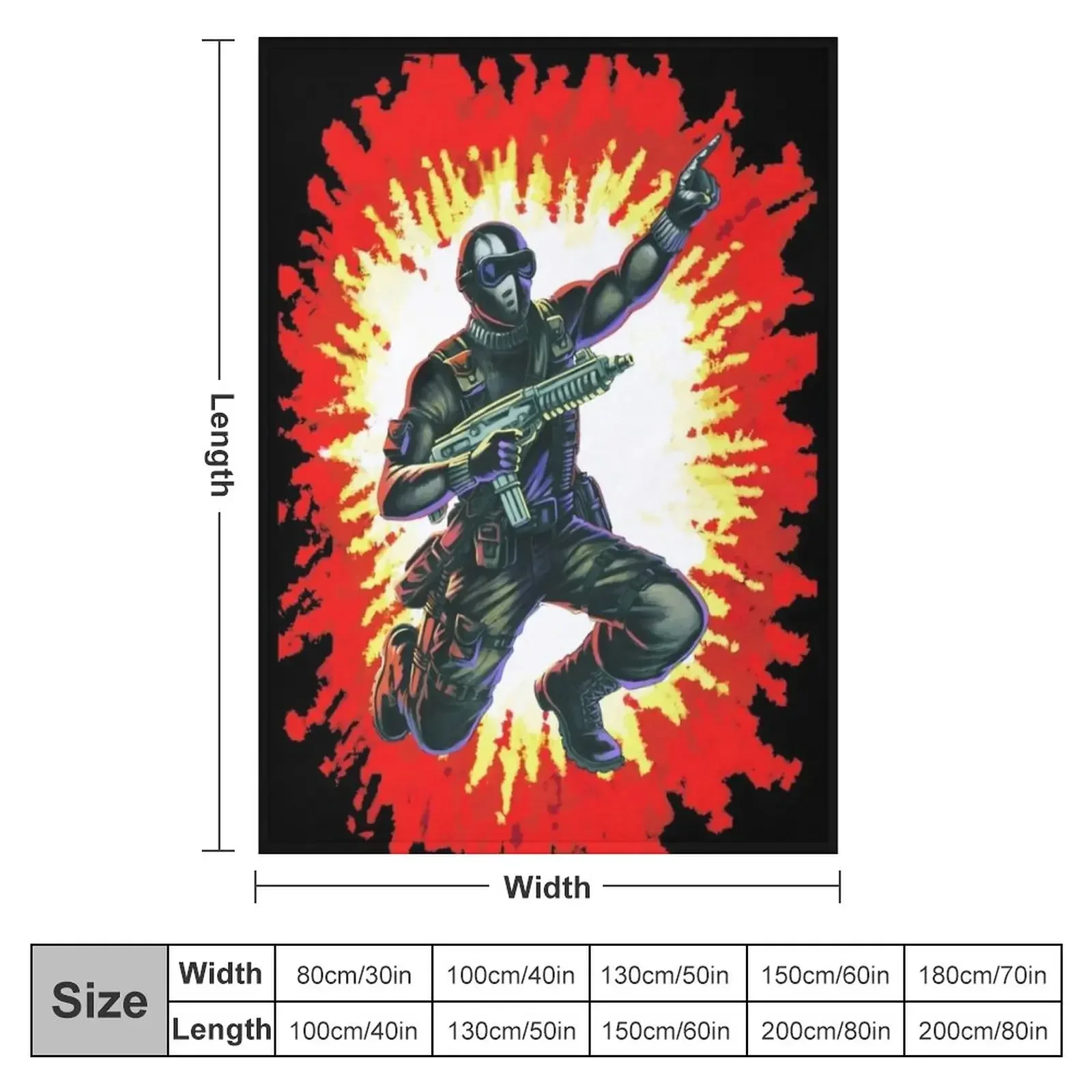 Snake Eyes soldier Throw Blanket blankets and throws Luxury Thicken warm for winter Blankets