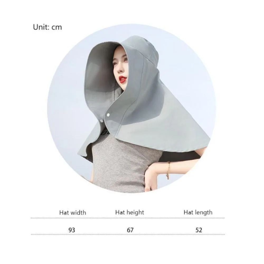 قبعة حماية من الشمس بحافة كبيرة ، ضد الأشعة فوق البنفسجية ، شال حارس الرقبة ، غطاء الوجه مع زر المفاجئة ، قبعة الصيادين ، هدية مفاجأة ، جديدة