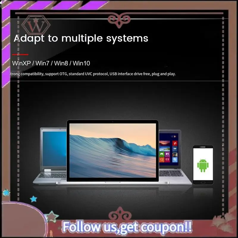 وحدة الكاميرا ABBG-720P 160 ° زاوية واسعة مع وحدة تشويه OV9732 بدقة 1 ميجابكسل لـ Raspberry Pi Android Linux Windows UVC MAC OS