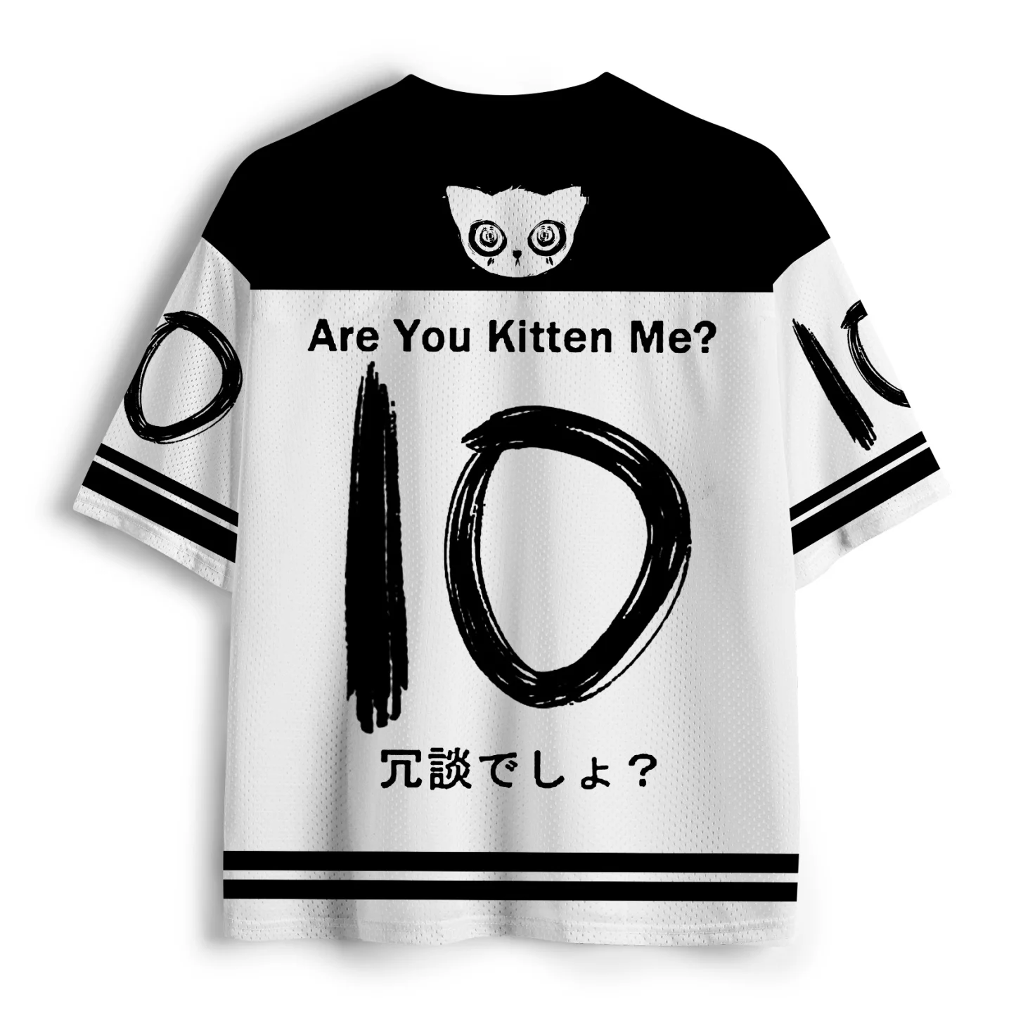Lucky Cat 3D V-neck T-shirt, Retro Japanese Aesthetics, Oversized Children's and Women's Sportswear, Streetwear Top