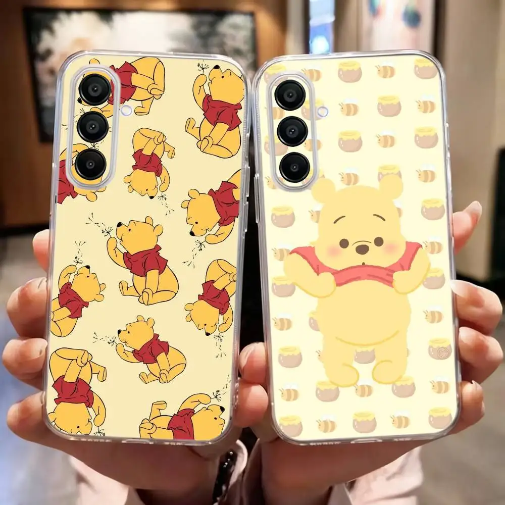 Cute W-Winnie the P-Pooh Cartoon Phone Case For Samsung Galaxy A10,12,20,21S,30,31,40,50,51,52,70,A71,Others Transparent Soft