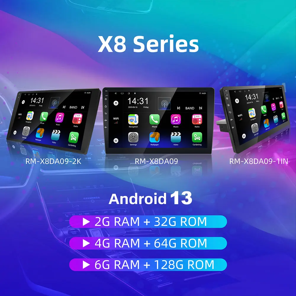 10.1 Inch Android 13 Car Stereo 4+64GB IPS Screen Carplay 4G LTE DSP WIFI GPS for DVD Player Android Auto Function