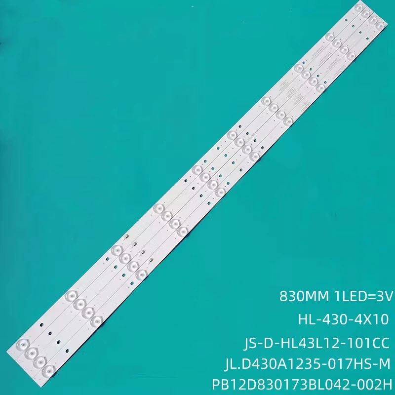 led backlight strip para tv jld430a1235017hs m pb12d830173bl042 002h hl430 4x10 tcl le43d31 le43d59 01