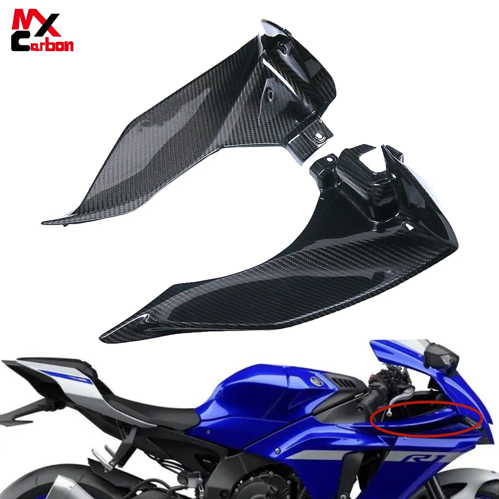 

Motorcycle Carbon Fiber Front Side Fairings Dashpanel Side Covers Accessories for Yamaha R1 R1M 2020 2021 2022 2023