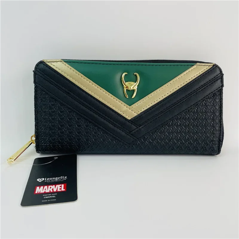 Disney Marvel Avengers Loki New Women's Wallet Fashion Men's Clutch Multi-card Slot Large-capacity Men's and Women's Coin Purse