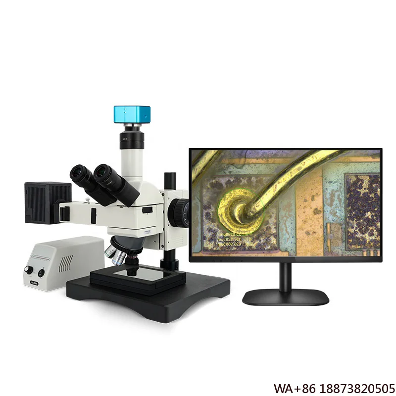 Metallographic Microscope Semiconductor Chip Microscope XYZ Measurement 1000x Magnification Height & Depth