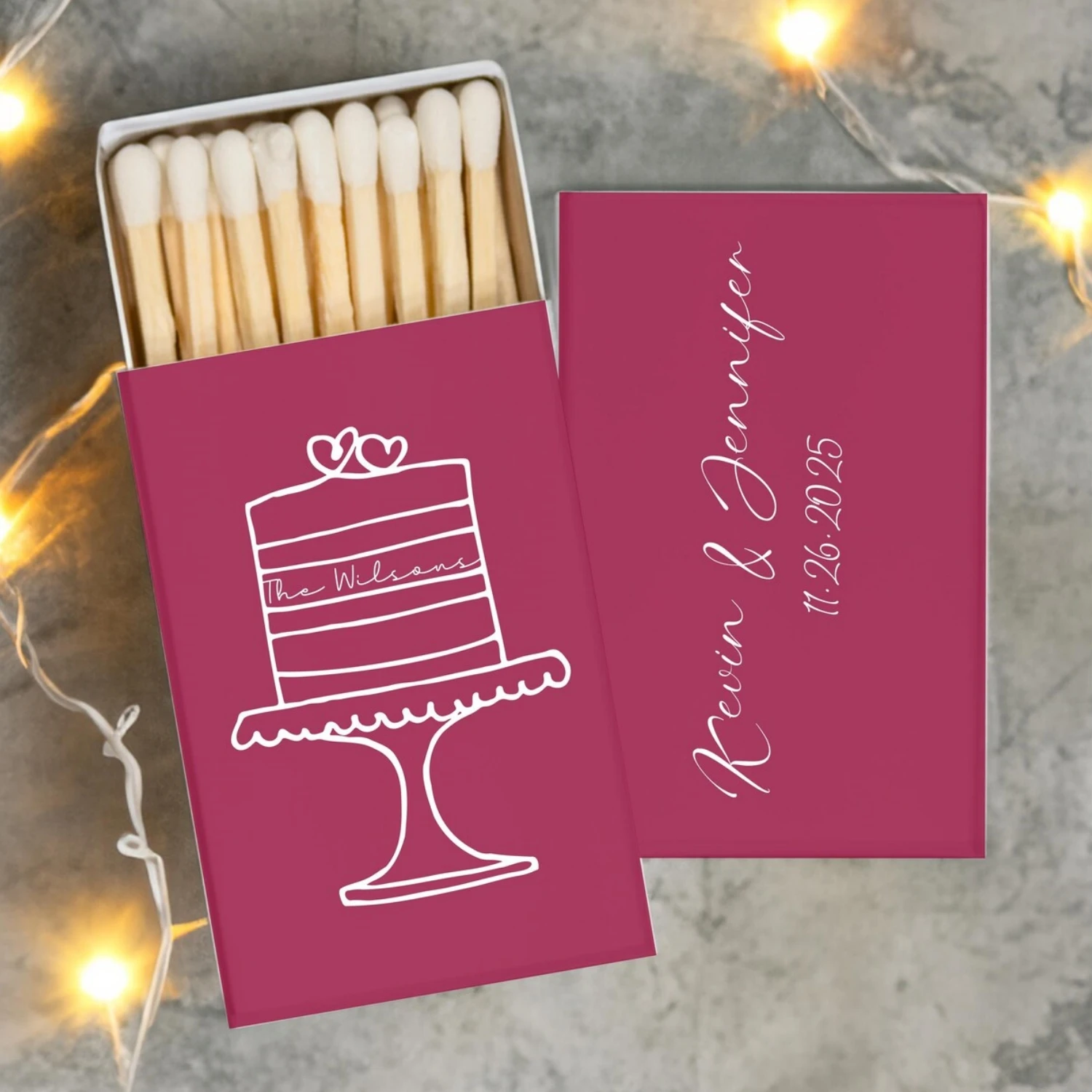 

Custom Wedding MatchesBox, Personalized Matchboxes, Our Greatest Adventure Match | Custom Wedding Favors, Custom Matches - MB24