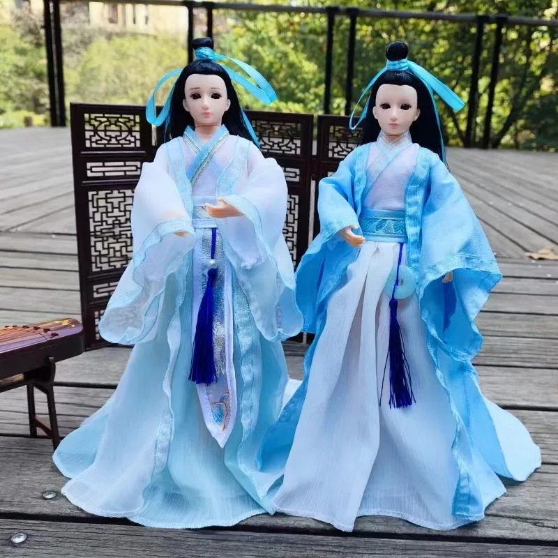 Chinese Style Ancient Costume Model 30cm Hanfu Interchangeable Fairy Princess Home Decoration Ornaments Children\'s Model ZE586