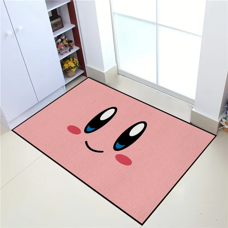 

TR01 милый мультяшный розовый K-Kirby дверной коврик для украшения ванной комнаты, декор комнаты, ковер для входа, приветственный коврик для ванны, кухни (8 и г