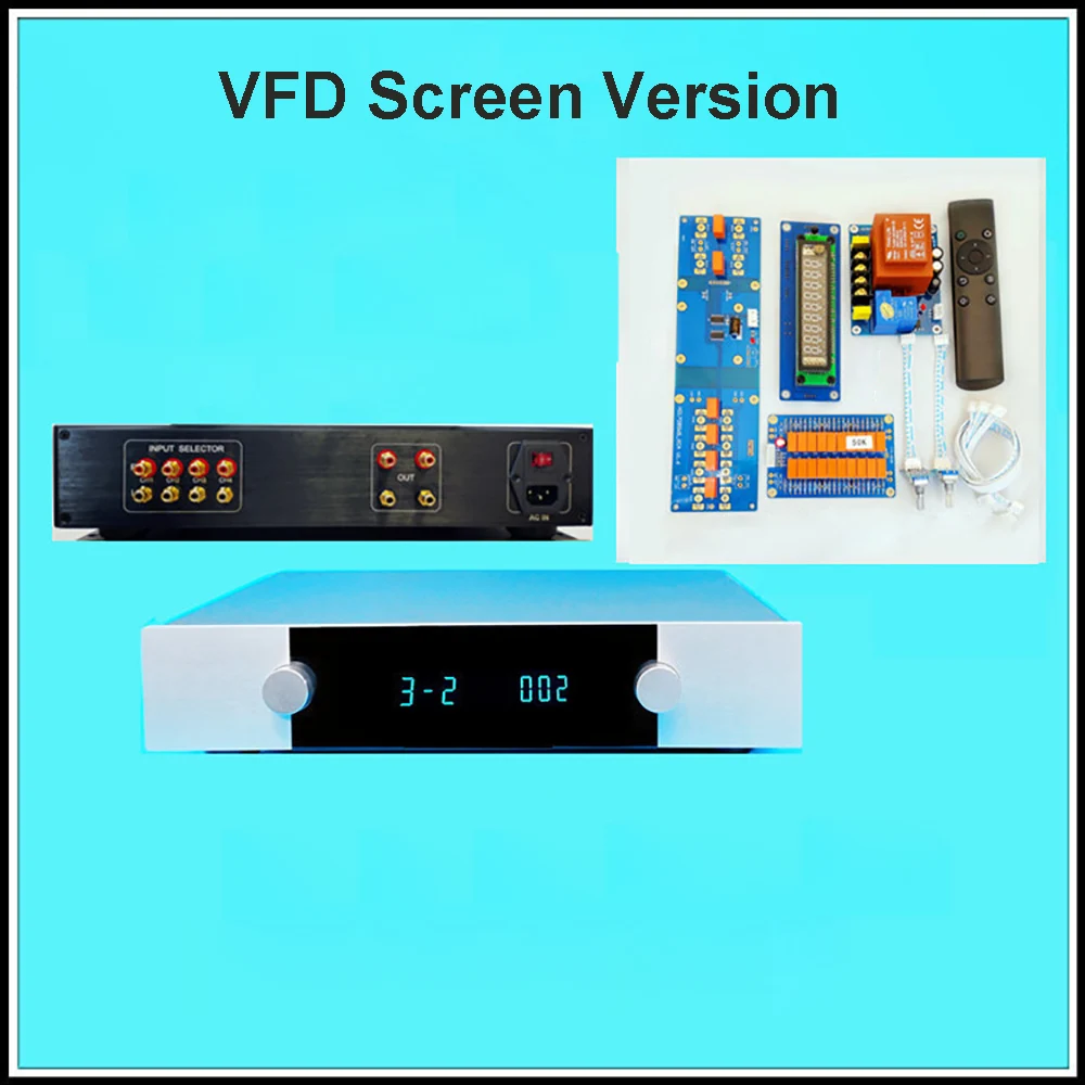 VFD Screen HiFi Infrared Remote Control Volume Control Adjust Board  Amplifier Preamp Motor Relay + Resistor Potentiometer