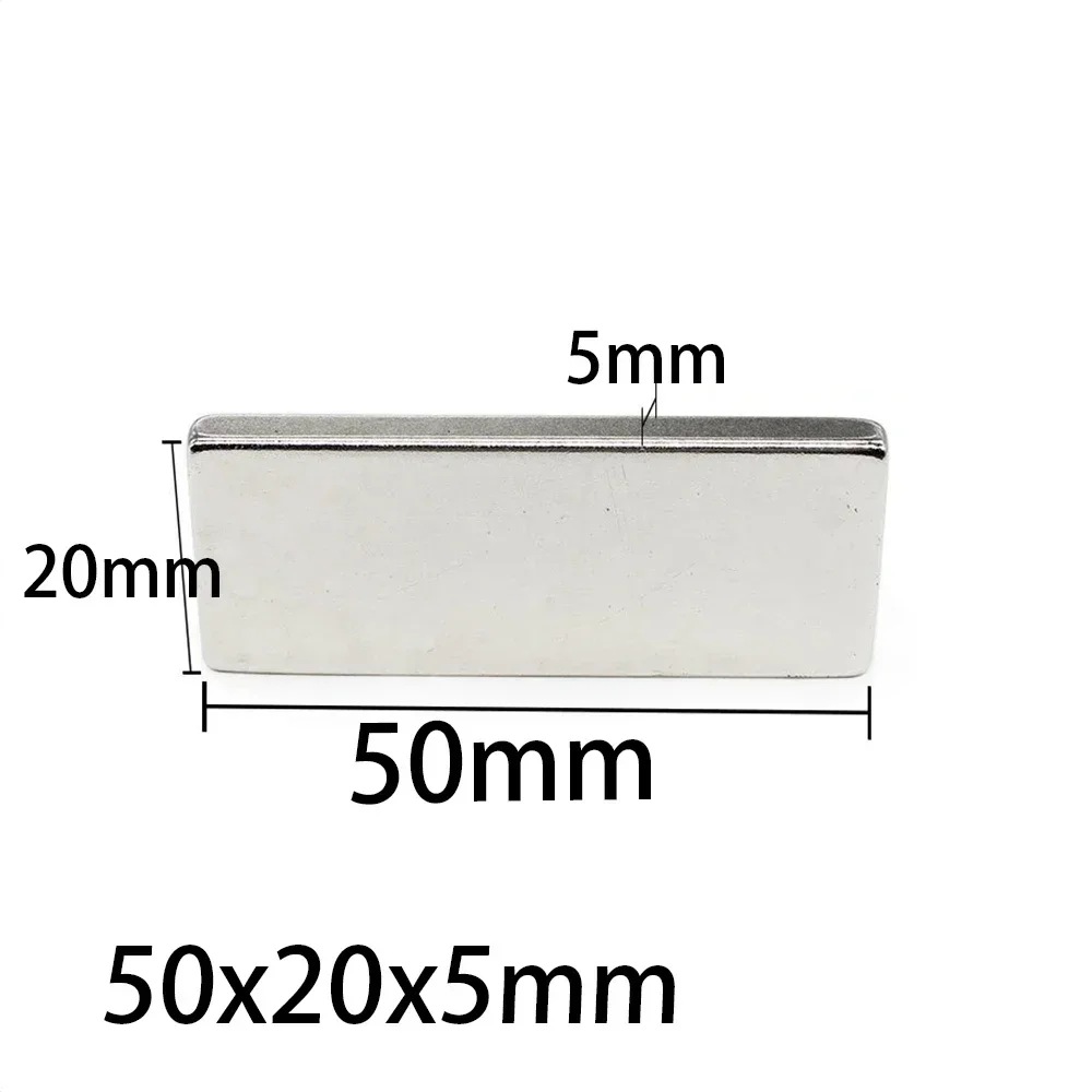 N35 50x20x3 50x20x4 50x20x5 Rectangle motror Neodymium Bar Block Strong Magnets Ebike Rare Earth Magnets  Fridge Family Search