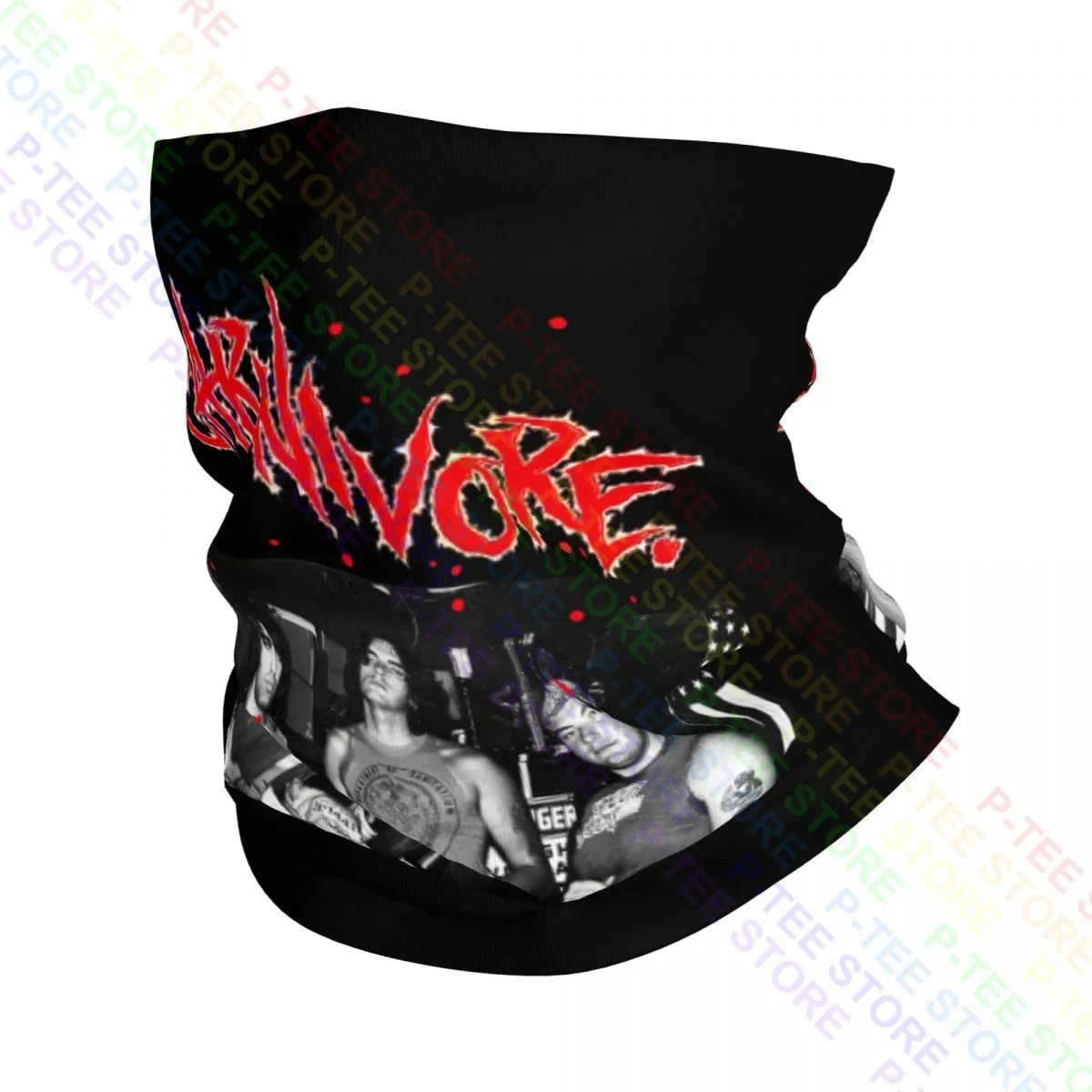 Carnivore Party Peter Sttele Type O Negative Thrash Punk Band Neck Gaiter Bandana Scarf Face Mask Sports