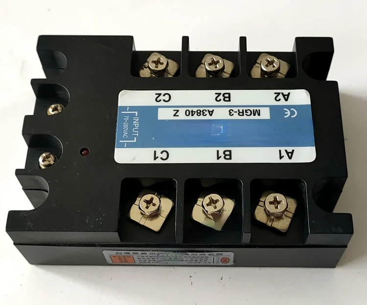 

MGR-3 A3840Z, трехфазный твердотельный реле, управляемый переменным током, SSR-3 электрическая печь нагрева 40 А