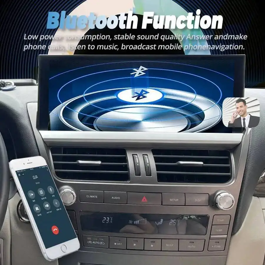 أندرويد 14 راديو السيارة أندرويد 14 لكزس LS460 LS600 2006-2012 مشغل فيديو الوسائط المتعددة Carplay نظام تحديد المواقع والملاحة وحدة رأس ستيريو