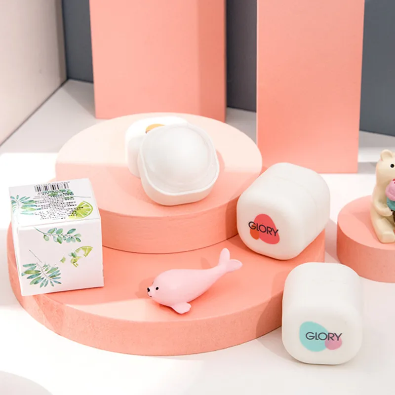 Mini bálsamo sólido de cubo para hombre y mujer, desodorante aromático suave y duradero, antitranspirante, estuche portátil, fragancias de Perfume sólido, 1 ud.