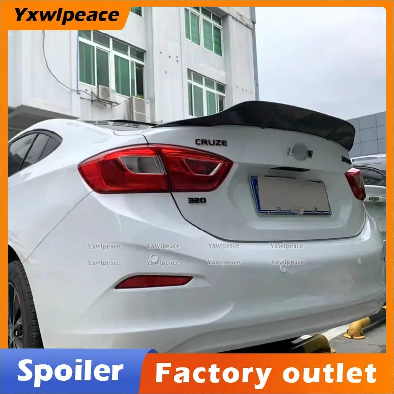 

For Chevrolet Cruze 2017 2018 Carbon Fiber /FRP R Style Rear Trunk Lip Spoiler Wing Body Kit Accessories