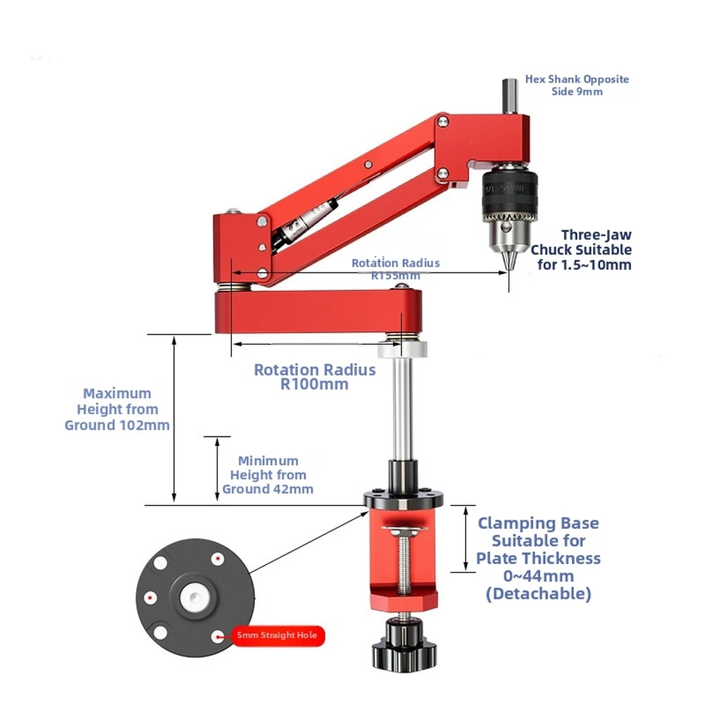Professional Tapping Bracket Drill Assist Tool For Aluminum Profile Vertical Horizontal Drilling Jig Fixture Workshop Equipment