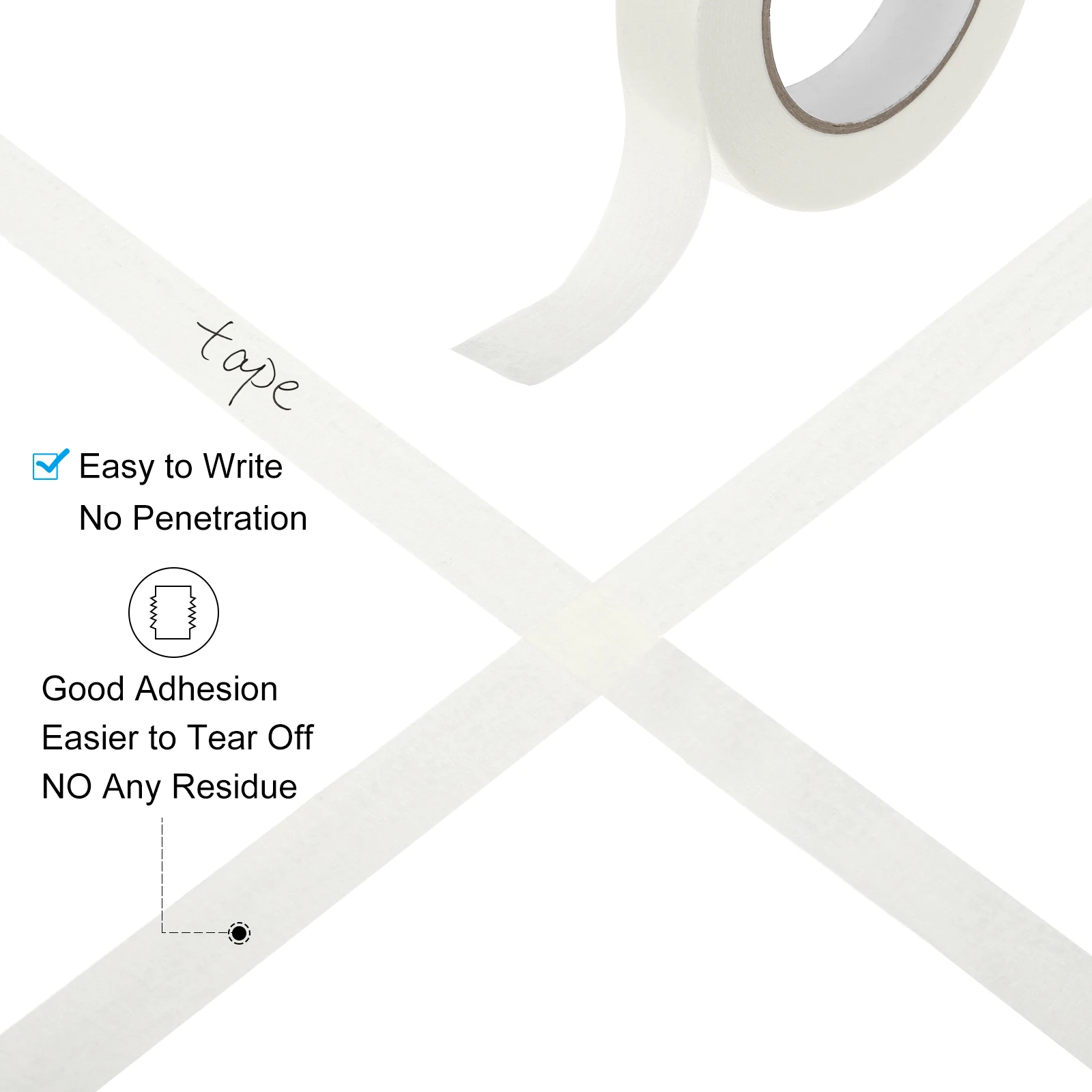 3 Roll 20M/50M Masking Tape General Purpose Adhesive Painting Tape Painters Tape for Arts Crafts Label