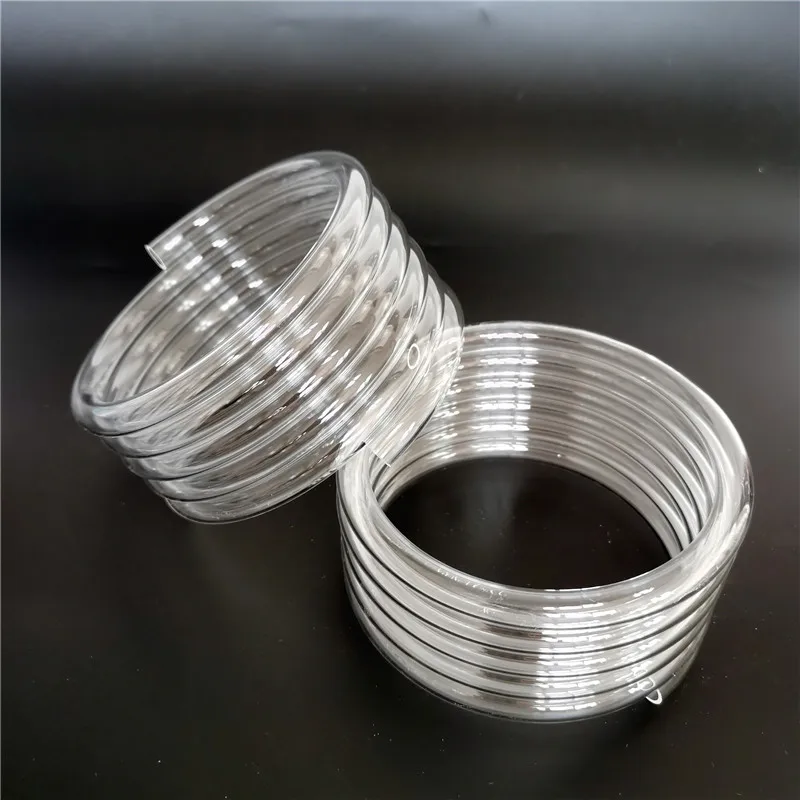 5.5coils  OD115mm clear spiral quartz helical tube