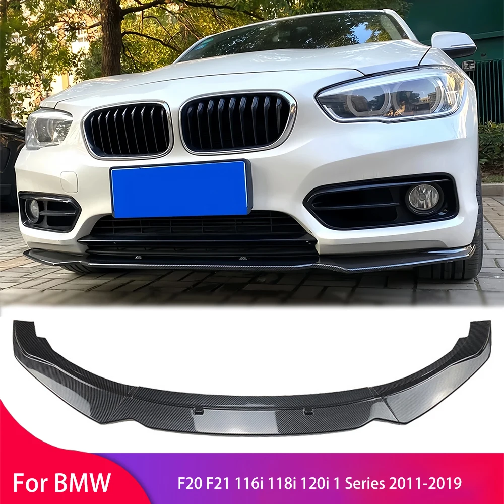 

Front Bumper Splitter Lip Side Spoiler Carbon Look Body Kits For BMW F20 F21 116i 118i 120i 1 Series 2011-2019 bumper surround