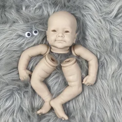 19 inch Vinyl Reborn Doll Kit Sanya Newborn Lifelike Fresh Color Unfinished Unpainted Blank Doll Kit with cloth Body and Eyes